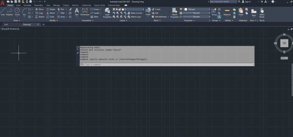 Pantalla principal de AutoCAD
Aprende dibujo técnico con AutoCAD